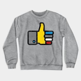 Mondrian Study In Likes #1 Crewneck Sweatshirt